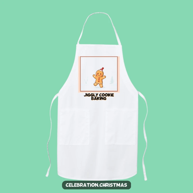 Funny Gingerbread Jig Apron: Bake with Joy and a Cookie Dance!