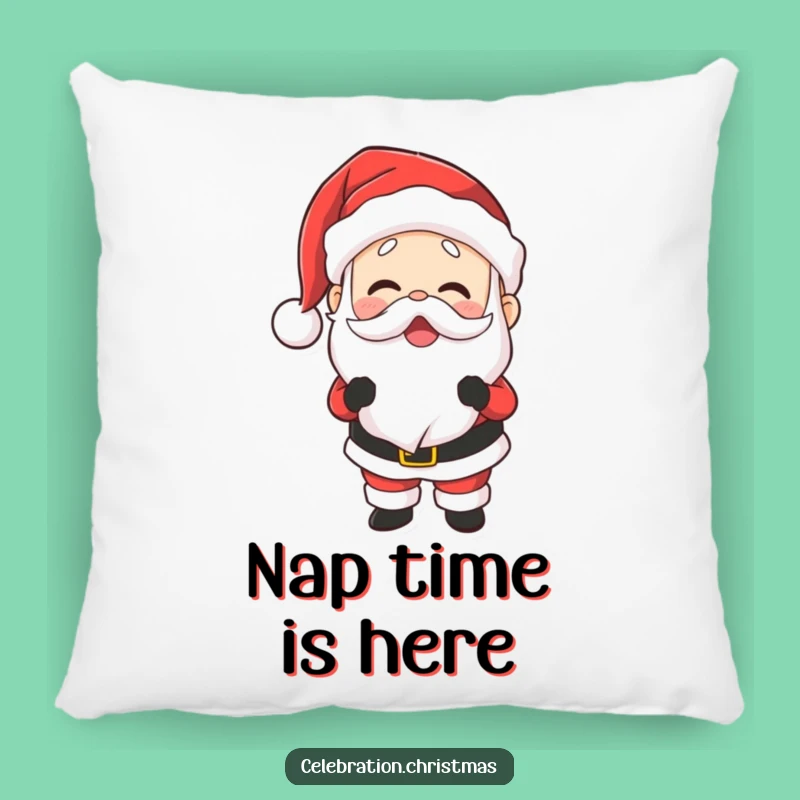 Funny Santa Laughing Pillow: Cozy Up with Holiday Joy