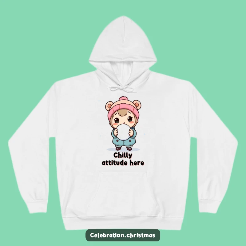 Funny Snowball Fight Hoodie: Cozy Up for Winter Play with this Character