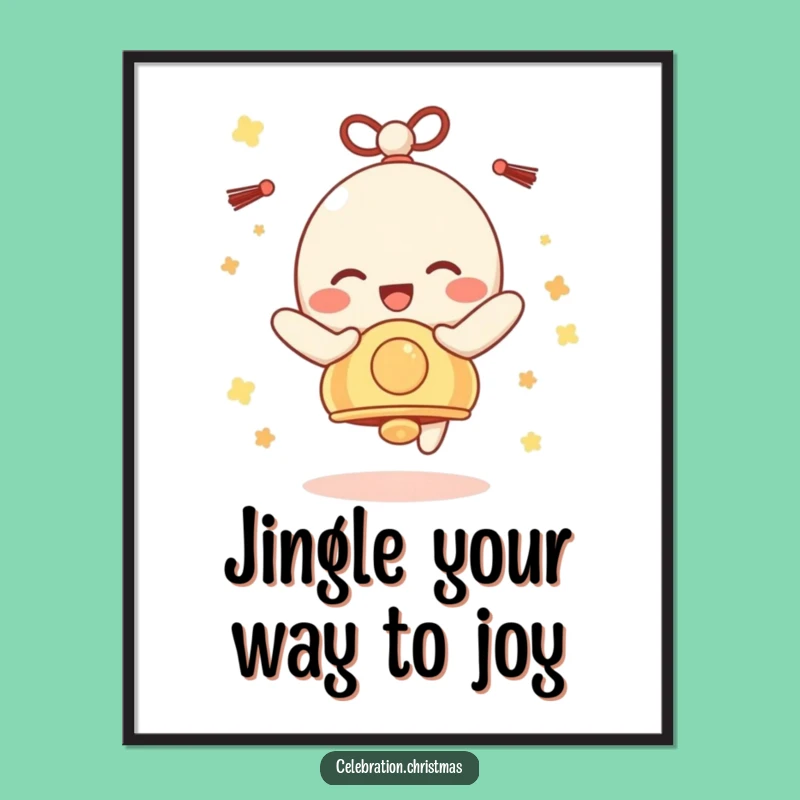 Funny Bell Jingling Wall Art: Free Printable Downloadable Decor