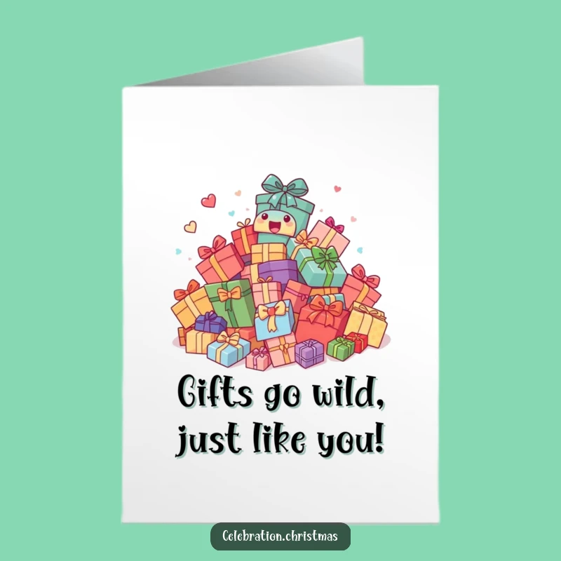 Free Printable Birthday Card: Funny Bouncing Presents Downloadable Gift for Instant Laughter