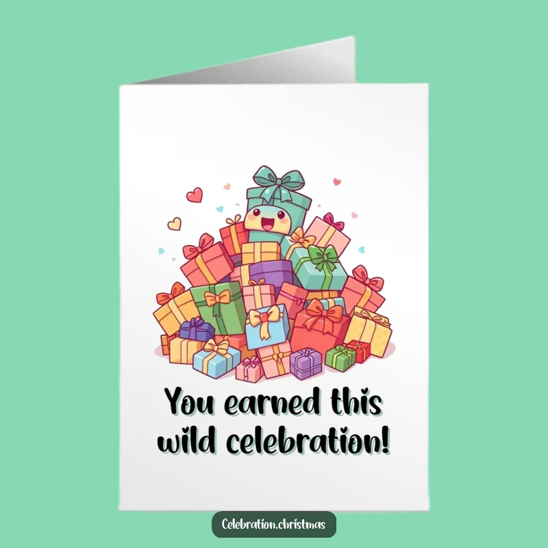 Free Printable Congratulations Card: Hilarious Bouncing Presents Downloadable Gift for Any Occasion