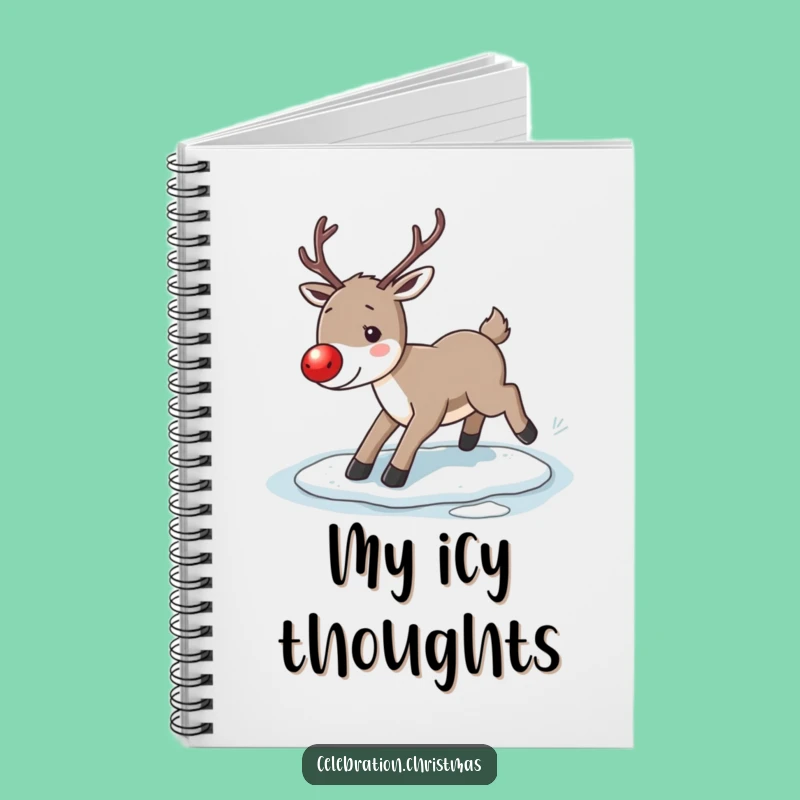 Funny Reindeer Slip Notebook: Jot Down Ideas with Holiday Wobbles!