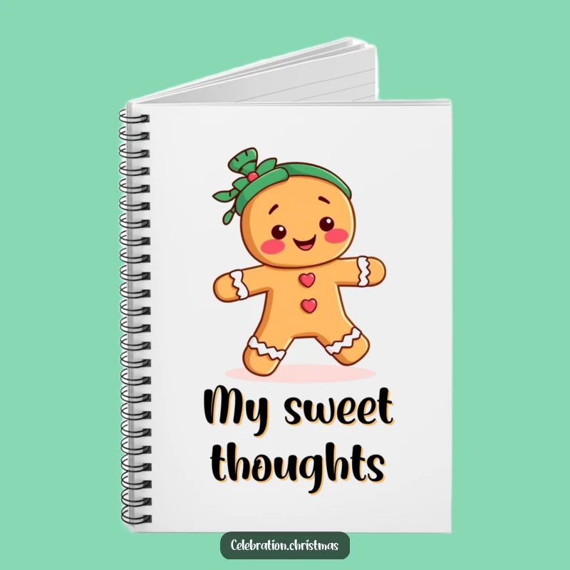 Funny Gingerbread Recipe Notebook - Holiday Baking Gift