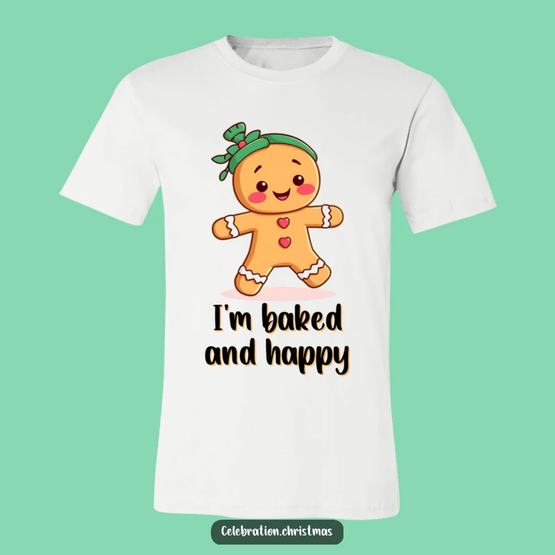 Funny Gingerbread Jig T-Shirt - Wearable Holiday Cheer Gift